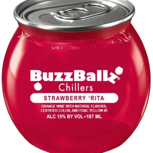 (48pk) Buzz Ballz Strawberry Rita Chiller, Texas, USA (187ml)