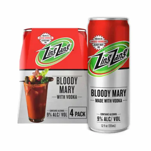 Zing Zang Bloody Mary With Vodka 4pk Cns
