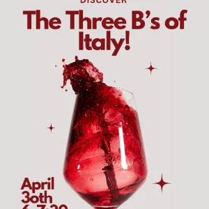 (04/30/26) $45 Discover the Three \'B\'s" of Italy-Holly Springs