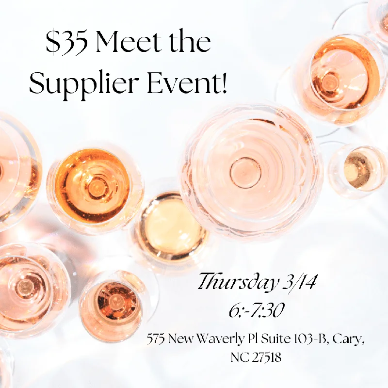 $35 (3/14/24) Meet the Supplier Event-Cary