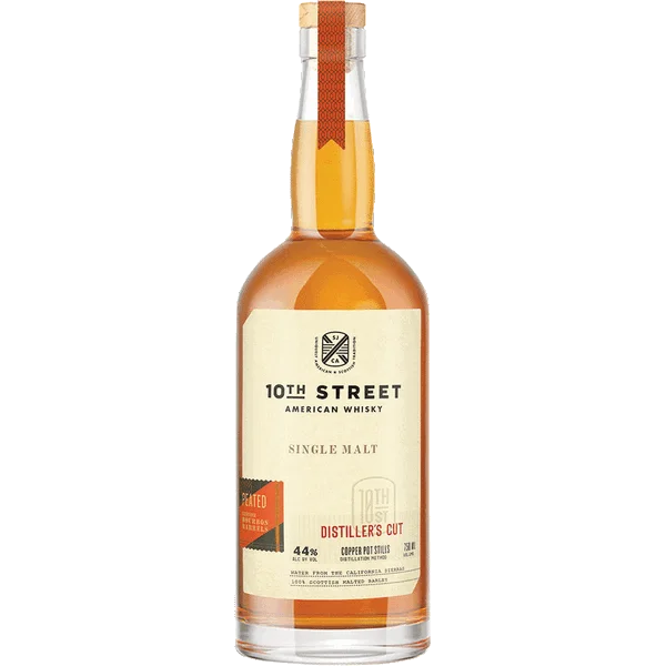 10th Street Distillers Cut Peated American Single Malt Whiskey